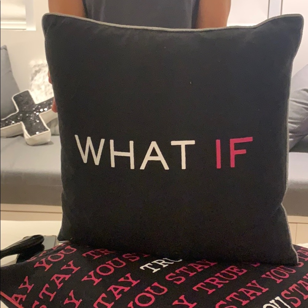 RH teen “What If” throw pillow